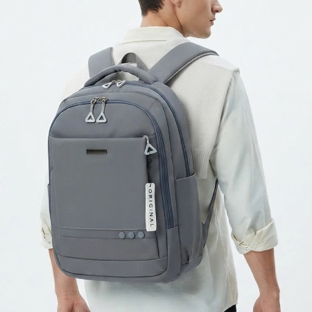 backpack 4298 (2) کوله پشتی لپ تاپ 16 اینچ سه دکمه ضدآب و ضدخش